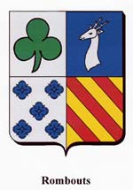 Rombouts Familiewapen, Family shield Rombouts